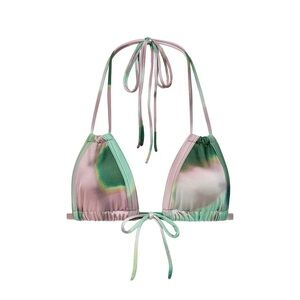NWT MONTCE SILK DYE EURO BOWS BIKINI TOP